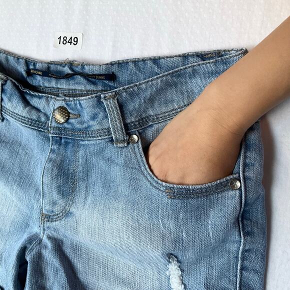 Highway Jeans Women’s Frayed & Light Waxed Denim Shorts Size 9, Blue - Picture 7 of 11